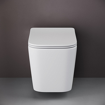 Унитаз подвесной Ceramica Nova CUBIC CN1806 безободковый с микролифтом