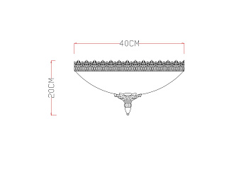 Светильник потолочный Arte Lamp CROWN A4541PL-3AB 60Вт E27