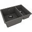 Мойка кухонная LEMARK SINARA 550.2-U 9910083 42х55см серый шелк