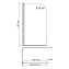 Стеклянная шторка на ванну WASSERKRAFT Leine 35P01-80WHITE Fixed 140х80см