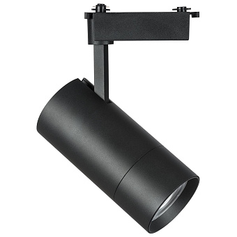 Трековый светильник Lightstar Volta 229447 40Вт LED чёрный для однофазного трека