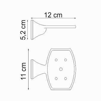 Мыльница WASSERKRAFT Wern K-2500 K-2569 хром