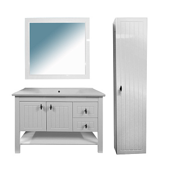 Пенал подвесной Azario BRISTON CS00060470 35,5х35х155см белый