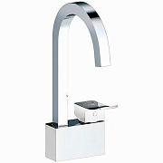 Смеситель для кухни WASSERKRAFT Aller 1067W поворотный излив белый/хром