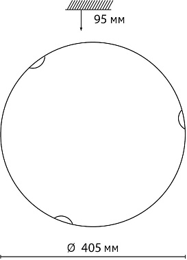 Светильник настенно-потолочный Sonex AMMONITE 7602/DL 48Вт LED