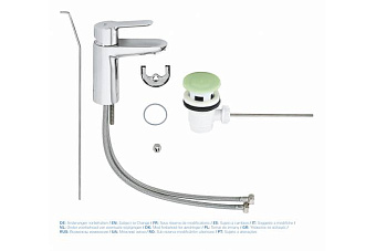 Смеситель для раковины GROHE BauEdge 23328000 хром