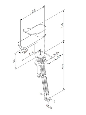 Смеситель для раковины AM-PM X-Joy F85A02100 хром