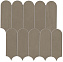 Керамическая мозаика Atlas Concord Италия Prism A4ZV Suede Mosaico Bead 29,7х29,6см 0,53кв.м.