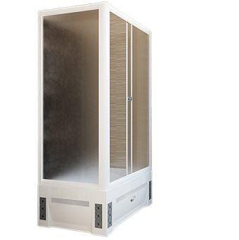 Душевая кабина RADOMIR Верчелли 1-03-1-2-0-0131 81х119х227см стекло матовое