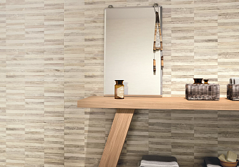 Настенная плитка NAXOS Fiber 90822 Rev Line Raphia 26х60,5см 1,258кв.м. матовая