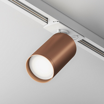Трековый светильник Maytoni Focus S TR020-1-U-GU10-WC 10Вт GU10 медь для однофазного трека