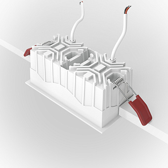 Светильник точечный встраиваемый Maytoni Alfa LED DL043-02-15W4K-SQ-W 30Вт LED