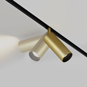Магнитный трековый светильник Maytoni Focus LED TR032-2-12W3K-S-MG 12Вт LED матовое золото
