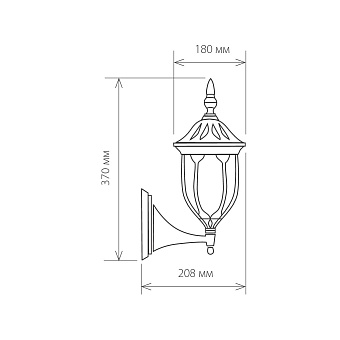 Светильник ландшафтный Elektrostandard Feliz a033706 GL 1002U 60Вт IP44 E27 чёрное золото