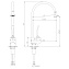 Смеситель для кухни LEMARK Soul LM6005C поворотный излив хром