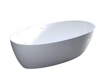 Ванна каменная SALINI ALDA 101911SMRF S-Stone матовая 178х92см отдельностоящая