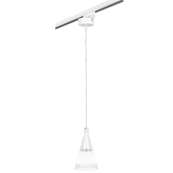 Трековый светильник Lightstar Cone L1T757016 40Вт GU10 белый для однофазного трека