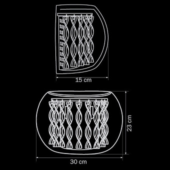 Светильник настенный Lightstar Acquario 753634 60Вт G4