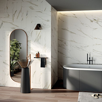 Полированный керамогранит ABK Sensi Signoria PF60010364 Calacatta Michelangelo Lux R 120х60см 1,44кв.м.