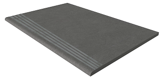 Плитка для ступеней ESTIMA Luna Steptrade/LN04_NS/30x120x10 чёрный 120х30см 0,36кв.м. матовая