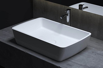 Раковина накладная SALINI GLORIA 1102212M S-Stone матовая 65х40см