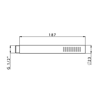 Ручной душ Cisal Cherie DS01446040 чёрный (матовый)