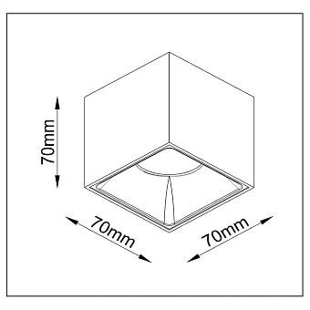 Светильник потолочный Maytoni Alfa LED C065CL-L12W3K-D 12Вт LED