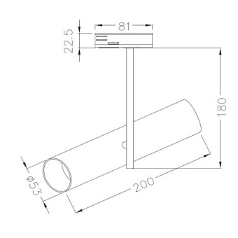 Трековый светильник Maytoni Elti TR005-1-GU10-BG 50Вт GU10 золотой для однофазного трека
