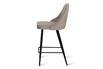 Барный стул AERO 50х58х91см велюр/сталь Latte