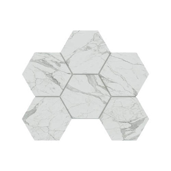 Керамическая мозаика ESTIMA Montis Mosaic/MN01_NS/25x28,5/Hexagon серый 25х28,5см 0,071кв.м.