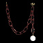 Светильник подвесной Loft It Chain 10128C Red 40Вт G9