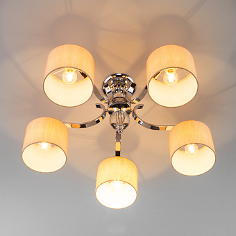 Люстра потолочная Eurosvet Shantel 60111/5 хром 40Вт 5 лампочек E14