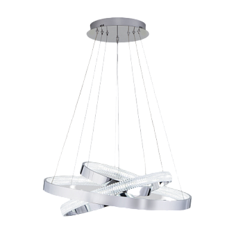 Светильник подвесной Eurosvet Posh 90276/3 хром Smart 80Вт LED