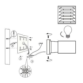 Бра Maytoni Bronx O576WL-01GR 60Вт E27