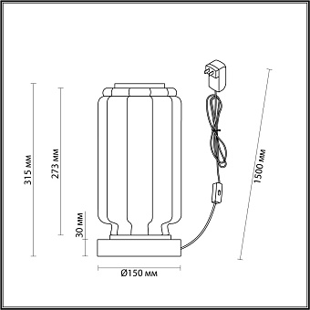 Настольная лампа Odeon JAM 5408/10TL 10Вт LED