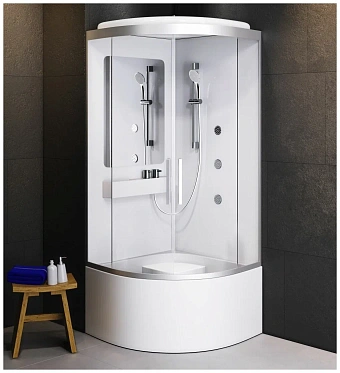 Душевая кабина AM-PM Like Deep W80C-019A-090MTA 90х90х223см стекло прозрачное