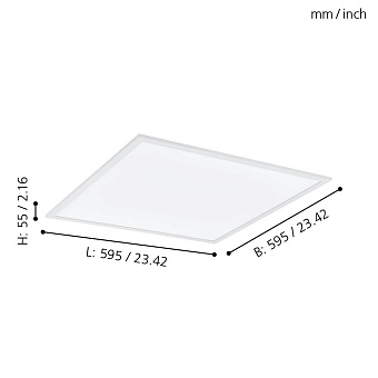 Светильник потолочный EGLO SALOBRENA-B 98766 32,5Вт LED