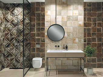 Настенная плитка MAINZU Tin-Tile PT02865 Nero 20х20см 1кв.м. матовая