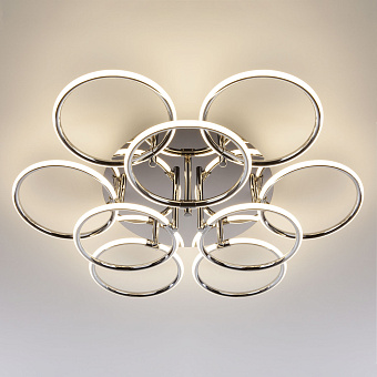 Светильник потолочный Eurosvet Impulse 90069/9 хром 94Вт LED