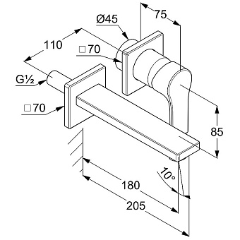 Смеситель для раковины KLUDI Zenta SL 482440565 хром