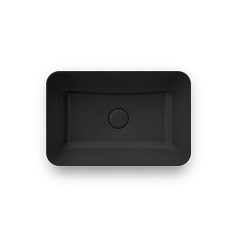Раковина накладная KERAMA MARAZZI Plaza PLR.wb.55.BLK.M 55х36см