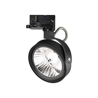 Трековый светильник IDEAL LUX KONIG 284873 50Вт GU10 чёрный для трёхфазного трека
