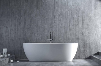 Ванна каменная SALINI ALDA 101923MRF S-Stone матовая 160х80см отдельностоящая