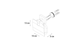 Держатель туалетной бумаги FIXSEN METRA FX-11110 хром