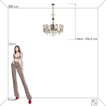 Светильник подвесной Loft It Grace 10203/10 White 400Вт E14