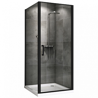 Угловое ограждение Abber Sonnenstrand AG04100B-S100B 195х100см стекло прозрачное