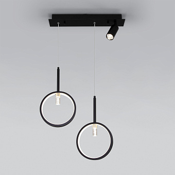 Светильник подвесной Eurosvet Verge 90249/3 черный 56Вт LED