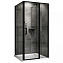 Угловое ограждение Abber Sonnenstrand AG04120BS-S80B 195х80см стекло прозрачное