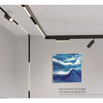 Магнитный трековый светильник Arte Lamp LINEA A4634PL-1BK 15Вт LED прозрачный