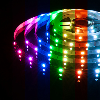 Светодиодная лента Elektrostandard a027833 5050 7,2Вт/м 5000мм IP20 RGB свет